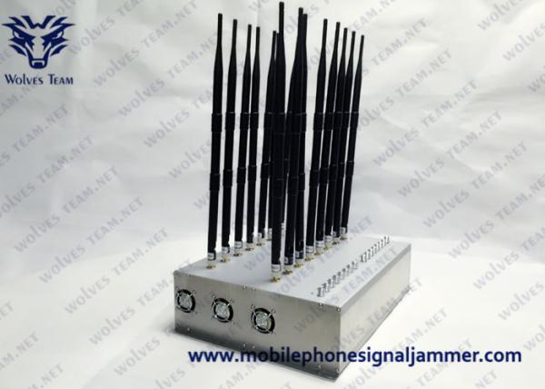 Buy cheap New Indoor 18 Antennas Full Bands Adjustable Powerful GPS WIFI5.8G 3G 4G All Cell Phone Signal Jammer from wholesalers