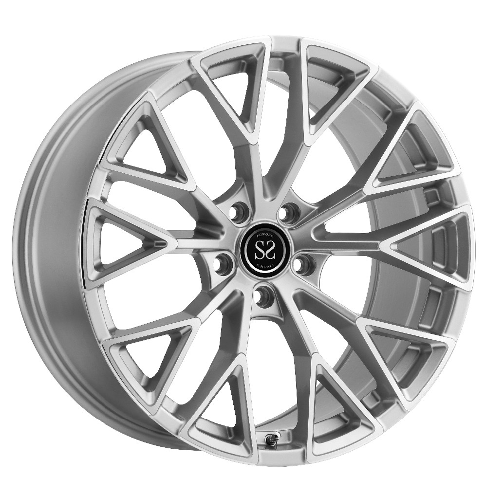Hyper Silver 2 Piece Forged Alloy Wheels For Nissan GTR
