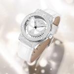 Black Band Quartz Battery Wristwatch featuring Stainless Steel Bezel
