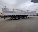 Self dumping 40FT 80tons Stake Cargo Fence Container Semi Truck Trailer