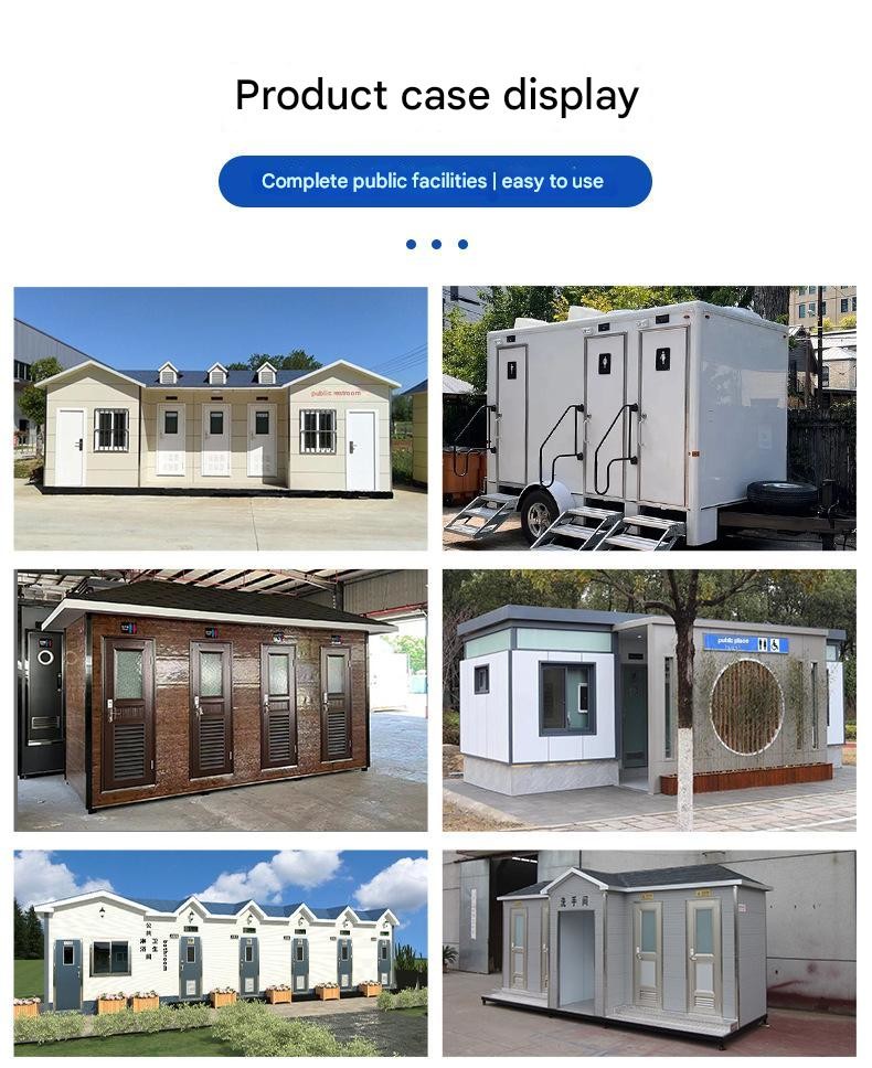 Steel Structure Mobile Toilet Designed for Scenic Spots and Environmental Protection