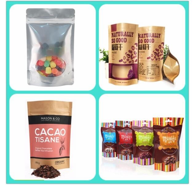 Colorful Flat Bottom Moisture-Proof Package Products Cat Treat Bags With Zipper