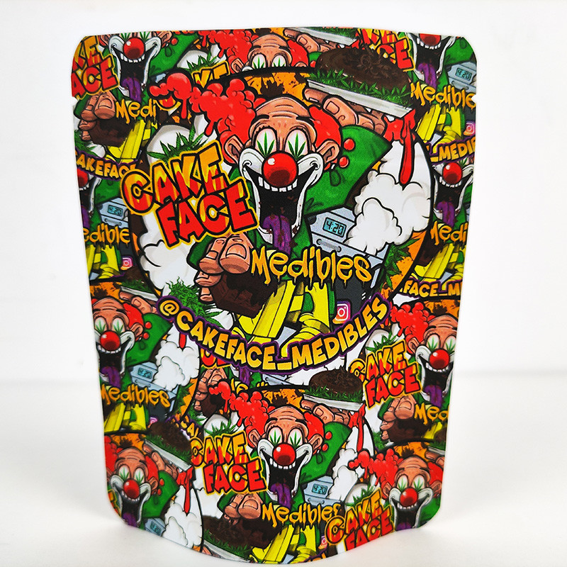 PET Seal Packaging Aluminum Foil Stand Up Pouch 3.5G Smell Proof Mylar Bags