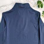 Navy Western Long Baselayer Zip Horse Riding T Shirts Custom Logo