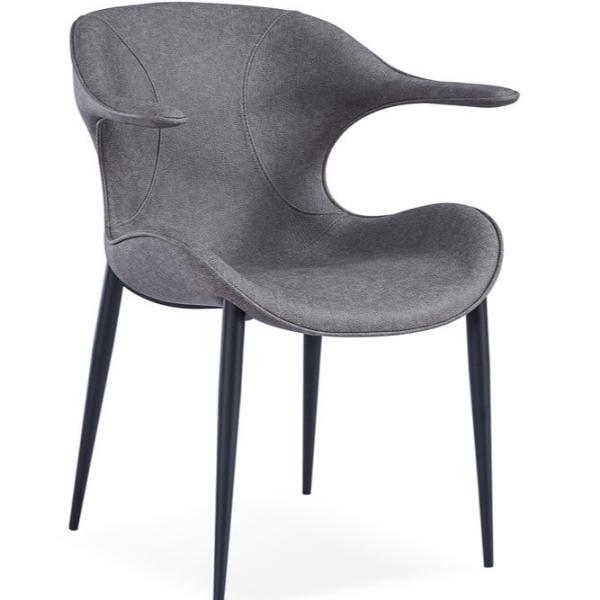 Buy cheap Black Painted Frame Lounge 47cm Armrest Dining Chair from wholesalers