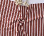 Good Texture Ramie Striped Cotton Jersey 190gsm Knit Combed Cotton Fabric For