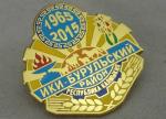 Military Synthetic Hard Enamel Pin Zinc Alloy Die Casting With Brooch / Gold