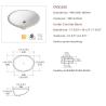 Buy cheap Oval Shape Undermount Bathroom Sink Fine Fireclay Construction One Piece Wash Basin from wholesalers