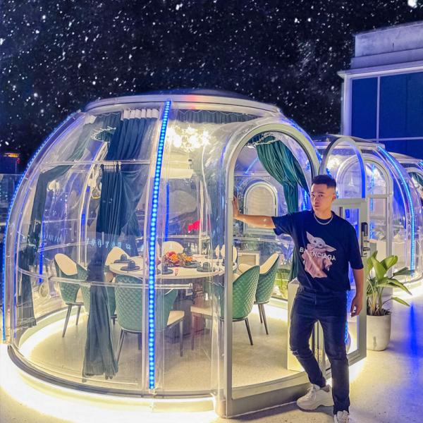 Buy cheap Transparent Glamping PC Dome House Clear Bubble Tent For Luxury Outdoor from wholesalers