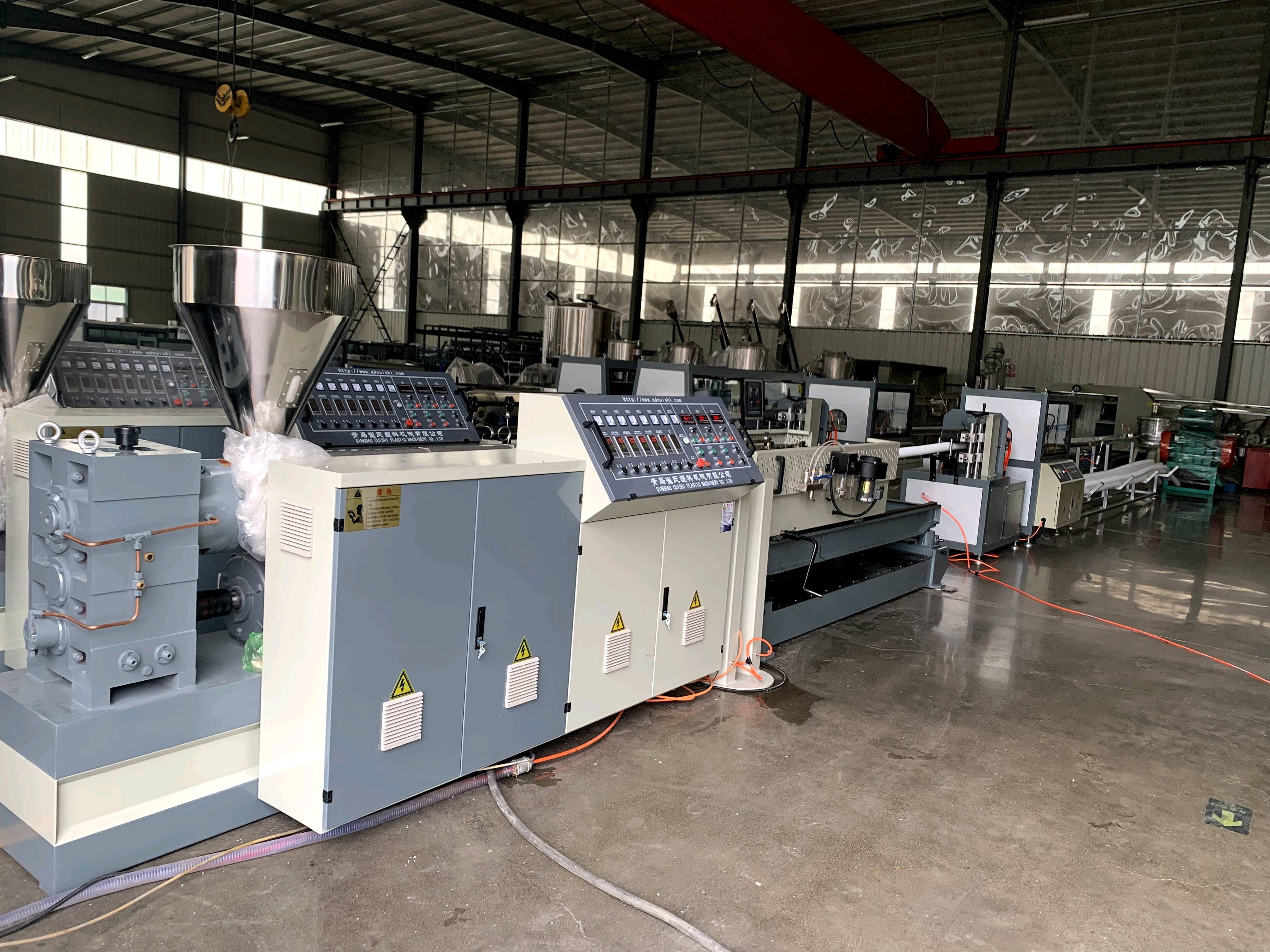 Single Wall Type Corrugated Pipe Extrusion Line Easy Operation 75mm Screw Diameter