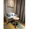 Buy cheap Fabric Upholstery Hotel Room Sofa Solid Wood Frame Sofa 1600*900*820mm 2 Seaters from wholesalers