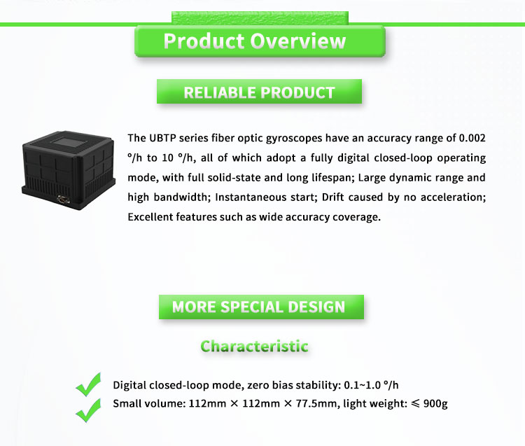 Fibre Optic Gyroscope Sensors in UNIVO UBTPT400Y Navigation Inertial Navigation System