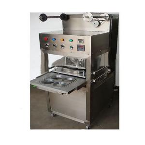 China KIS-1 Table Type Semi Automatic Tray/cup Sealing Machine with gas filling and expiration date printer on sale