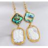 Buy cheap Natural Baroque Pearl Earring Fashion Korean Oversized White Pearl Drop Earrings for Women Fashion Earring Jeweryl from wholesalers