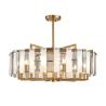 Buy cheap Modern home living room decoration round glass lighting candle Chandelier(WH-CY-243) from wholesalers