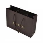 Coated Printed Paper Bags / Shopping Black Pink Paper Bags With Handles