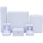 Custom Logo Luxury Jewelry Packing Box Newest Rectangle White Piano Paint LED
