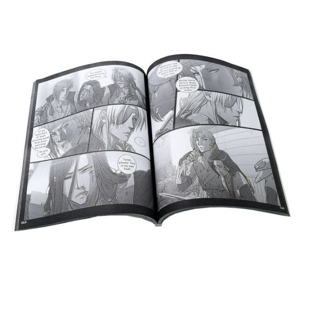 Manga Comic Colour Book Printing Custom Shapes Art Paper Cardboard