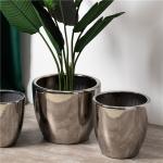 Best design indoor outdoor large big decor electroplate planter pots luxury