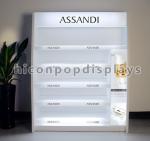 Wooden Lipstick Cosmetic Display Stand Retail Makeup Display Flooring