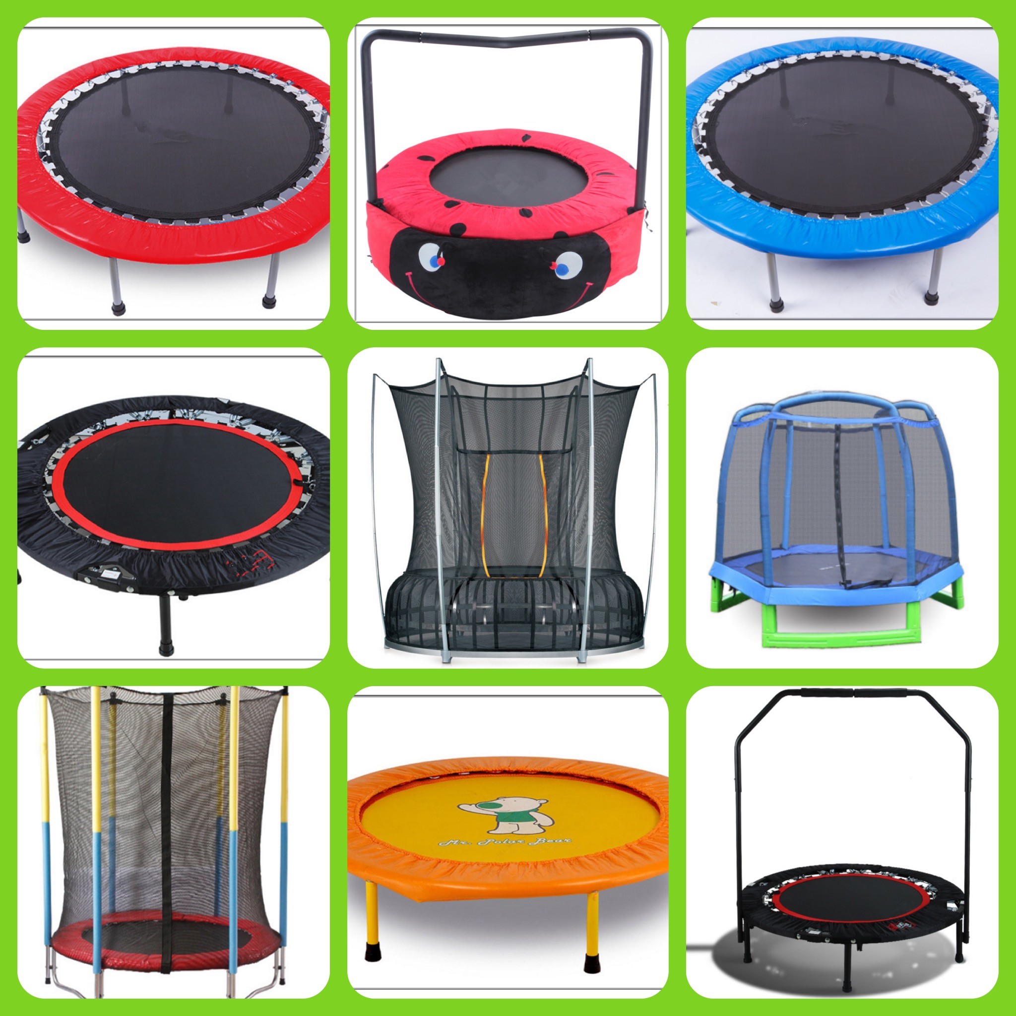 Popular in Middle East Rebounder Fitness Exercise Bouncer/ Kids Use Round Toddler Trampoline Bed