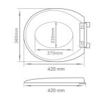 PP Toilet Seat Cover Soft Close Novelty Design UF Or Duroplast model available