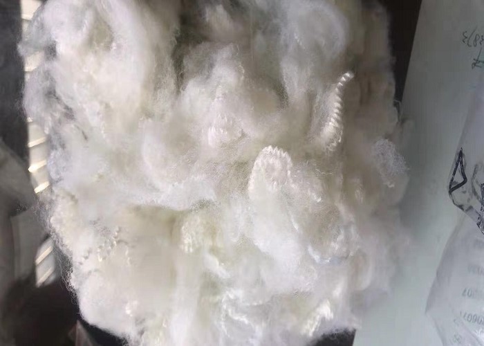 1.5D To 60D Recycled Polyester Staple Fiber , Original PET Staple Fiber Flame
