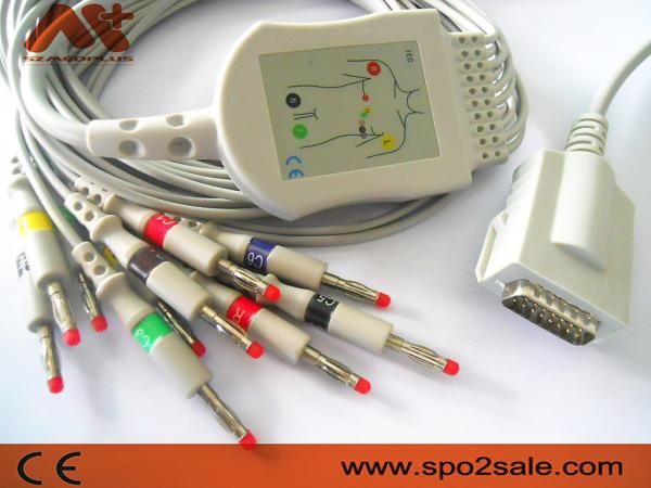 Buy cheap Burdick Direct Connect EKG Cable 012-0844-01 AHA Banana 4.0 7704 from wholesalers
