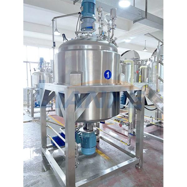 Buy cheap 1000L Cosmetic Mixer Cream Shampoo Vacuum Emulsifier High Shear Body Lotion Mixing Tank from wholesalers