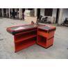 Buy cheap Retail Cash Supermarket Checkout Counter For Store And Shops / Supermarket Steel Checkstand from wholesalers