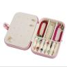 Buy cheap Custom Logo Luxury Jewelry Packaging Box PU Leather Flocking Storage Case Gift Box for Jewelry Necklace Ring from wholesalers