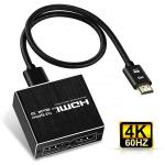 1 To 2 Amplifier 250g 3840x2160 HDMI In Splitter