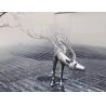 Buy cheap Life Size Metal Deer Garden Statues Abstract Stainless Steel Polished from wholesalers