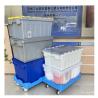 Buy cheap 67 litre Nesting Crates Plastic Attached Lid Tote Container Plastic Moving Boxes Storage from wholesalers