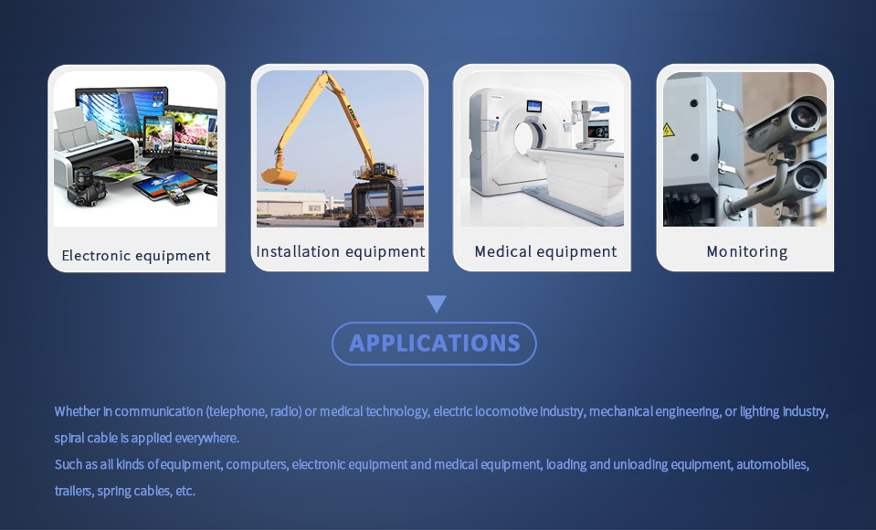 Good Price High Quality Retractable Spring Loaded Cable for Medical Equipment