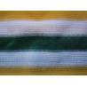 Buy cheap Anti UV Color Strip Balcony Shade Net , Outdoor Plastic Fence Netting from wholesalers