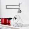 Buy cheap Inox 304/316 Cold water faucet stainless steel valve tap pot filler with two handle shut off from wholesalers