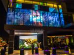 P5.2mm Glass Transparent LED Display Store Hanging Glass Windows LED Curtain