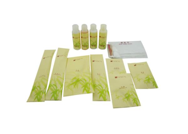 Buy cheap Business Travel Kit Yellow Color , Hotel Amenity Kits With Printing Logo from wholesalers