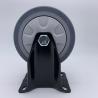 Buy cheap 5 Inch Grey Rigid Fixed Soft Rubber Industrial Caster Wheels from wholesalers