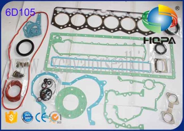 Komatsu Excavator Engine Parts 6D105 6D108 6D125-O 6D125-N 6D110 Overhaul Gasket