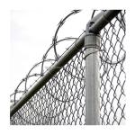 Malaysia Sale Barber Razor Galvanized Chain Link Fence with 3D Welded Curved