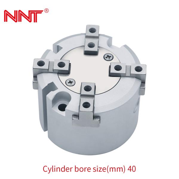 Buy cheap Silver 4 Jaw Pneumatic Gripper , MHS Pneumatic Clamp Cylinders from wholesalers