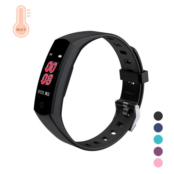Buy cheap 0.96 Inch Color Display 80mAh Fitness Tracker Smartwatch Heart Rate Temperature Watch from wholesalers