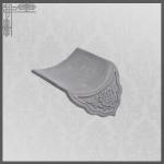 Japanese Unglazed Garden Roof Tiles Temple Tea 180mm Old Clay Roof Tiles
