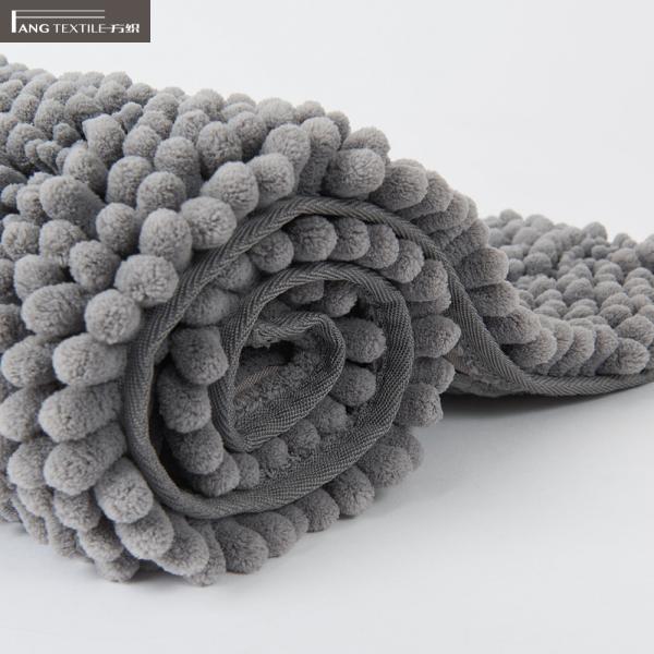 Buy cheap BSCI Polyester Luxury Chenille Bath Mat Quick Drying Non Faded Color from wholesalers