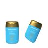 Buy cheap 30g/50g Blue oval smooth bottle with Golden lid for fragrance and sunscreen stick from wholesalers