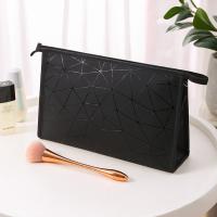 Buy cheap Black PU Leather Brush Lips Pencil Waterproof Cosmetic Bag For Purse product