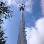 Mobile Phone Antenna 35M Monopole Steel Tower