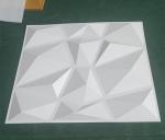 19.7'*19.7' Matt White Easy-clean 3D PVC Decoration Wall Panel For Kitchen Room